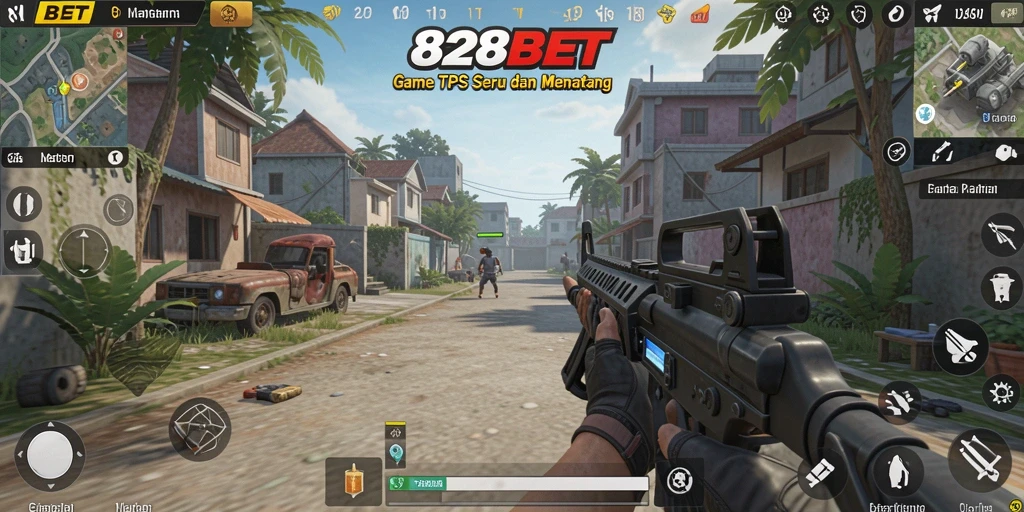 Tangkapan layar aksi intens dari gameplay TPS di 828BET.