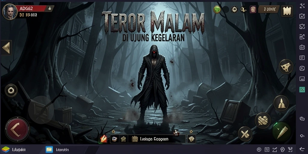 Tampilan gameplay menegangkan dari ADG62 yang penuh dengan elemen Horror.