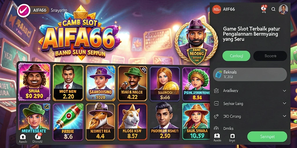 Tangkapan layar AIFA66 menunjukkan pengalaman bermain slot yang seru dan interaktif.