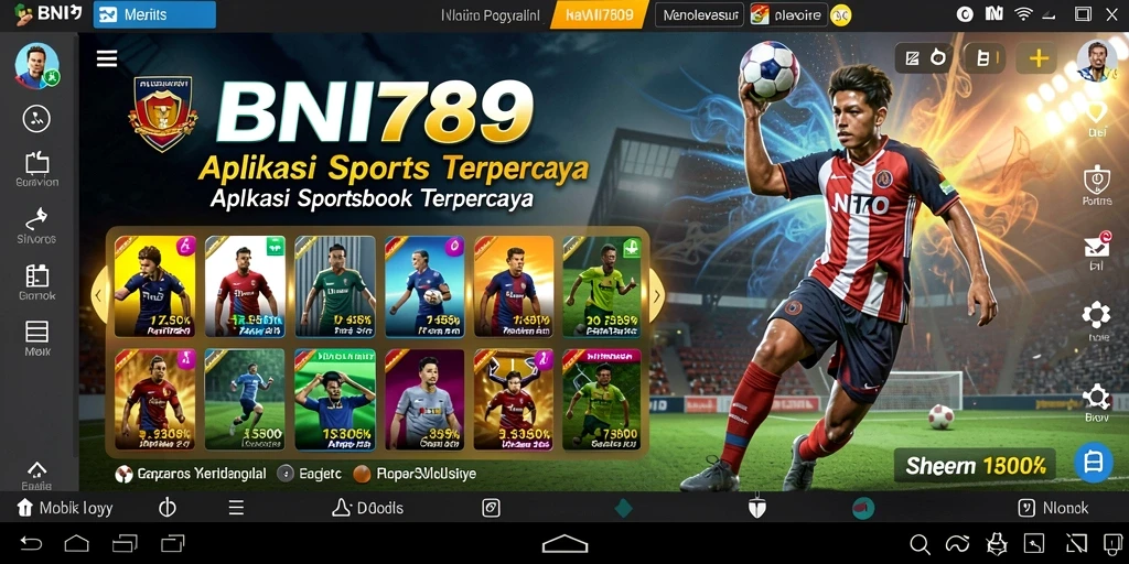 Screenshot gameplay BNI789 yang menampilkan berbagai pilihan taruhan olahraga.