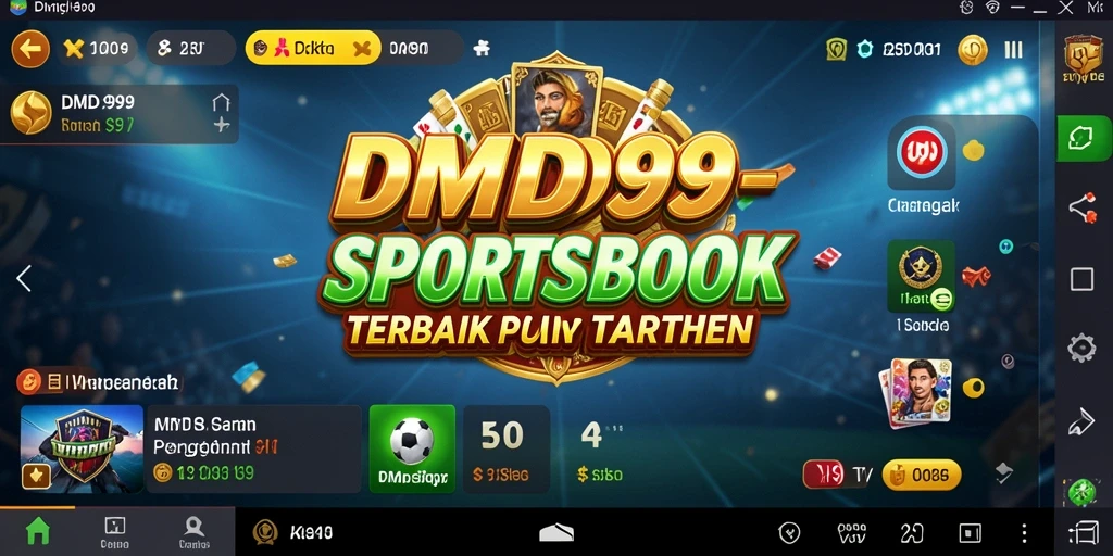 Screenshot DMD999 menampilkan antarmuka taruhan olahraga yang menarik.