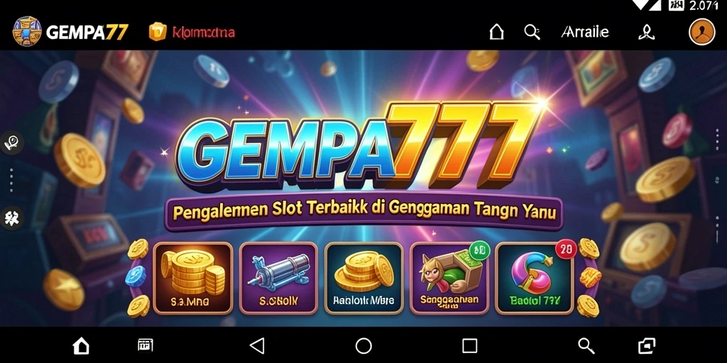 Tampilan gameplay menarik dengan fitur slot yang seru.