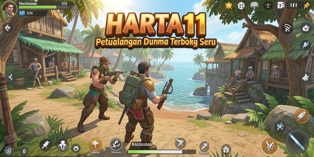Gameplay menarik di dunia terbuka HARTA11 yang penuh petualangan.