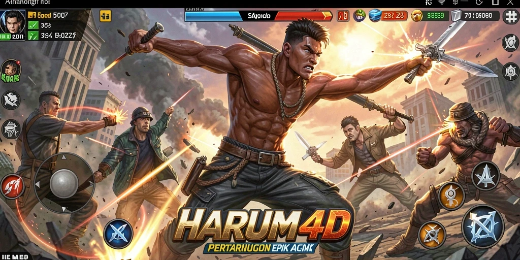 Gameplay seru dengan karakter aksi di HARUM4D.