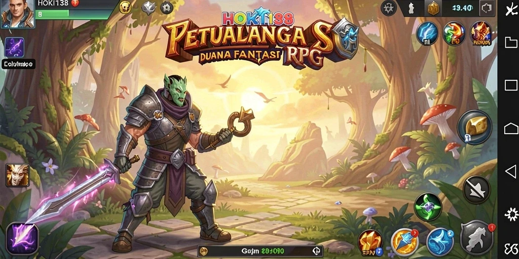 Tampilan gameplay RPG seru dengan grafis yang menawan dan karakter beragam.