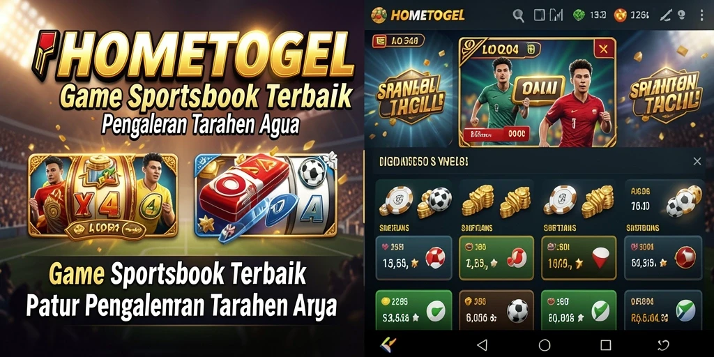 Tampilan menarik dari gameplay Sportsbook di HOMETOGEL.