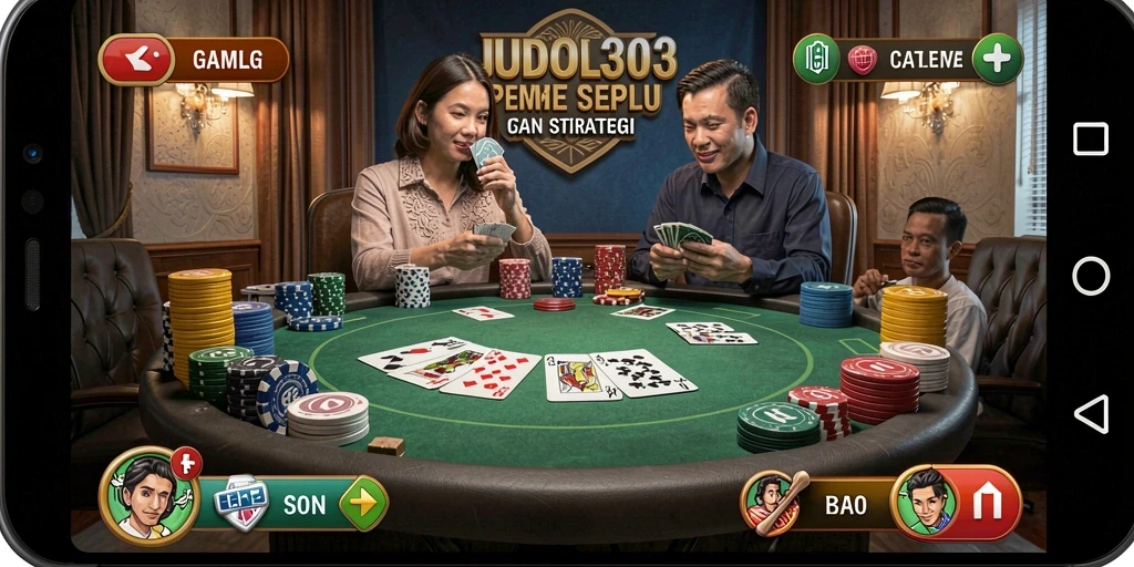 Tampilan gameplay menarik saat bermain Gaple di JUDOL303.