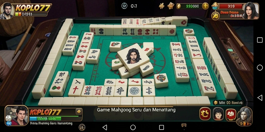 Gameplay KOPLO77 menampilkan momen seru permainan Mahjong.
