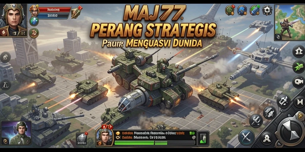 Tangkapan layar menunjukkan aksi intens dalam game Strategy MAJ777.