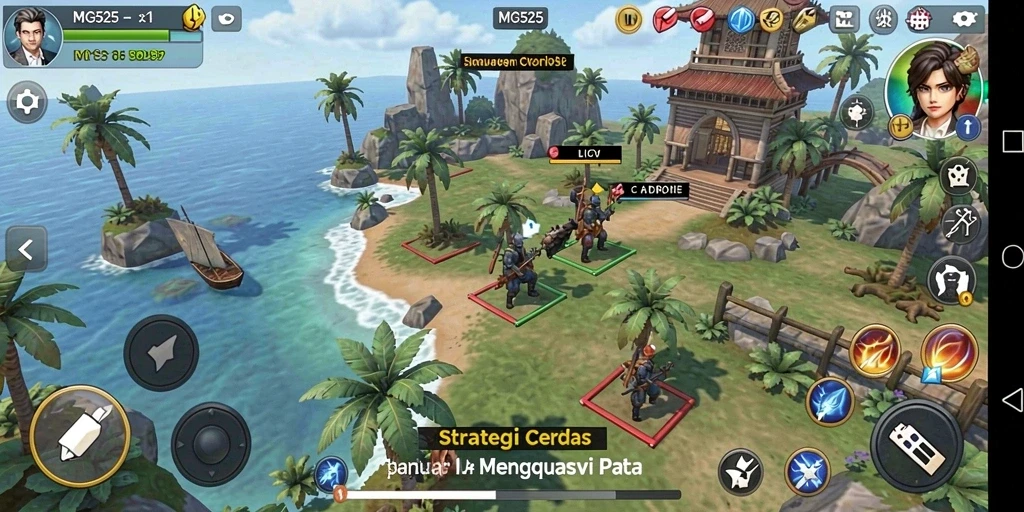 Tampilan gameplay <strong>MG525</strong> yang penuh taktik dan strategi.