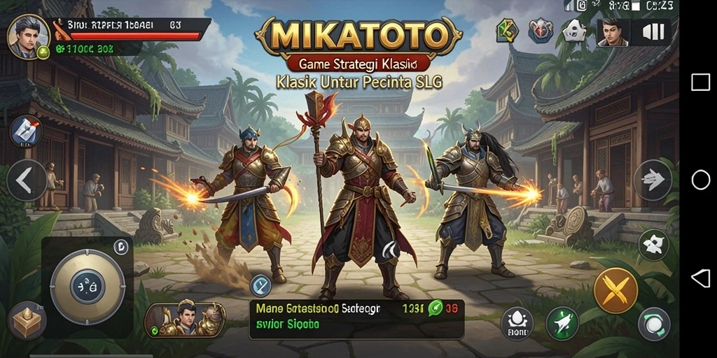 Gameplay <strong>MIKATOTO</strong> yang intens dan menarik dalam membangun kerajaan.