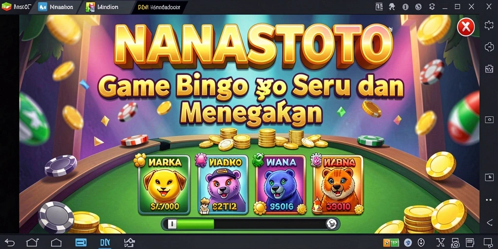 Tampilan gameplay Bingo yang seru dan interaktif di NANASTOTO.