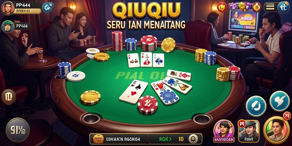 Tampilan gameplay QiuQiu seru dan kompetitif di PP444.