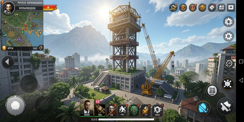 Screenshot utama RPOK menampilkan aksi intens dalam permainan Tower Defense.