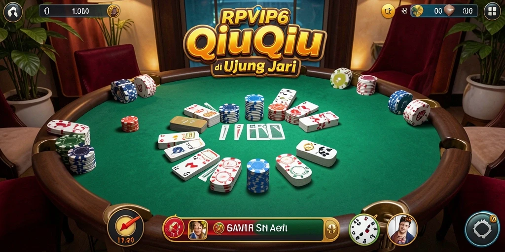 Tampilan gameplay QiuQiu yang seru dan menarik di RPVIP6.