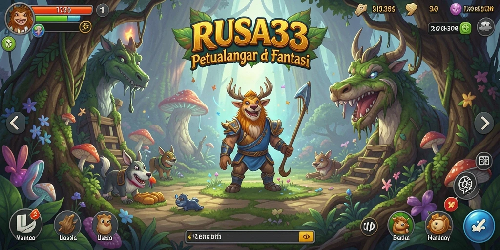 Screenshot permainan RUSA33 yang menunjukkan aksi petualangan seru.