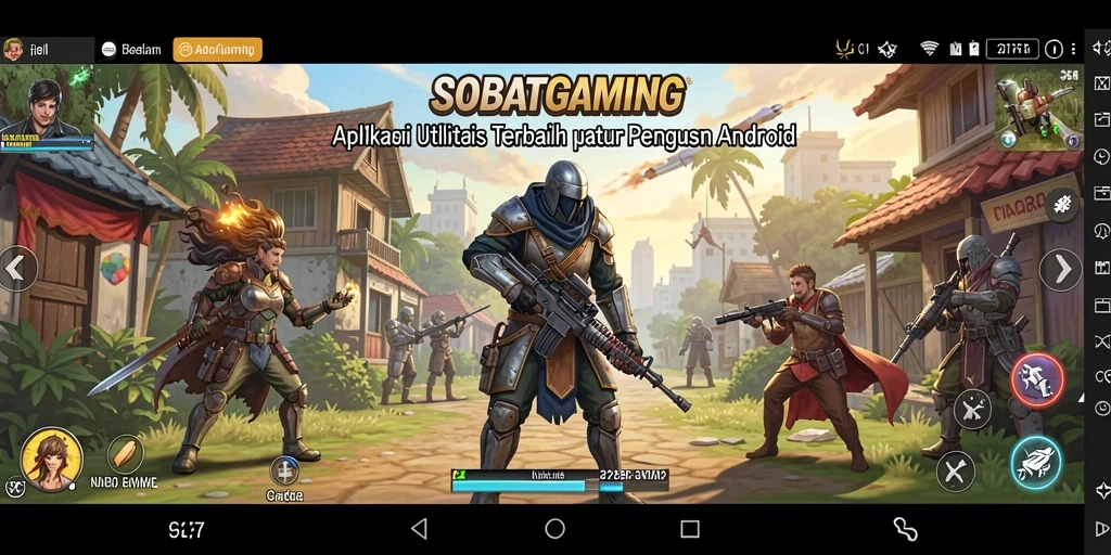 Tampilan antarmuka SOBATGAMING yang intuitif dan informatif.