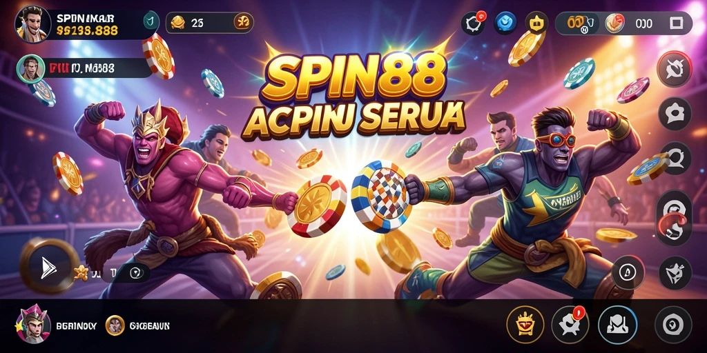 Tampilan gameplay SPIN88 yang dinamis dan penuh aksi.