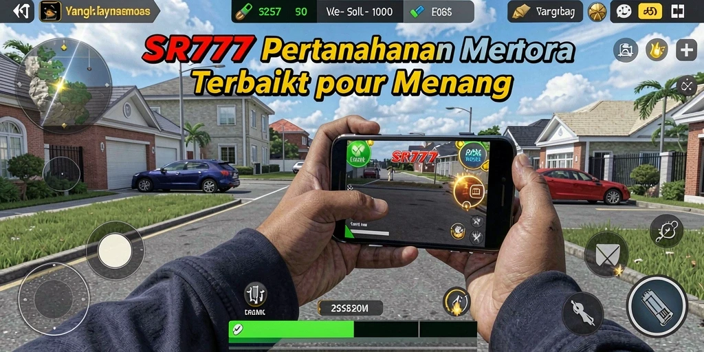 Tangkapan layar gameplay SR777 menampilkan strategi Tower Defense yang mendebarkan.