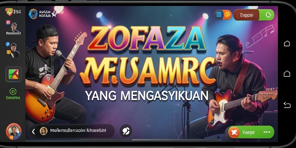 Tampilan gameplay ZOFAZA yang seru dan penuh warna.